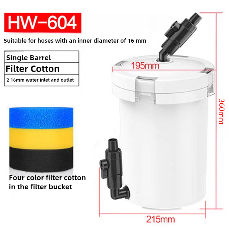 Reef Tank Filter - HW-604 Aquarium Filter Bucket Fish Tank